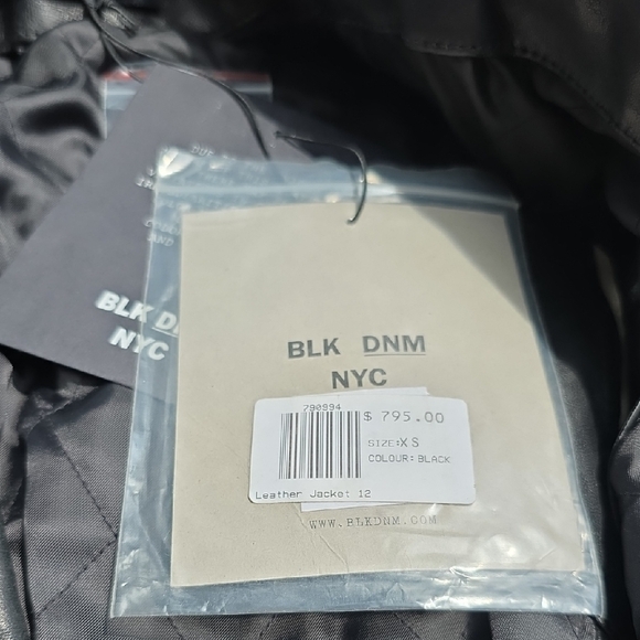 BLK DNM Black Leather Jacket - Picture 2 of 16
